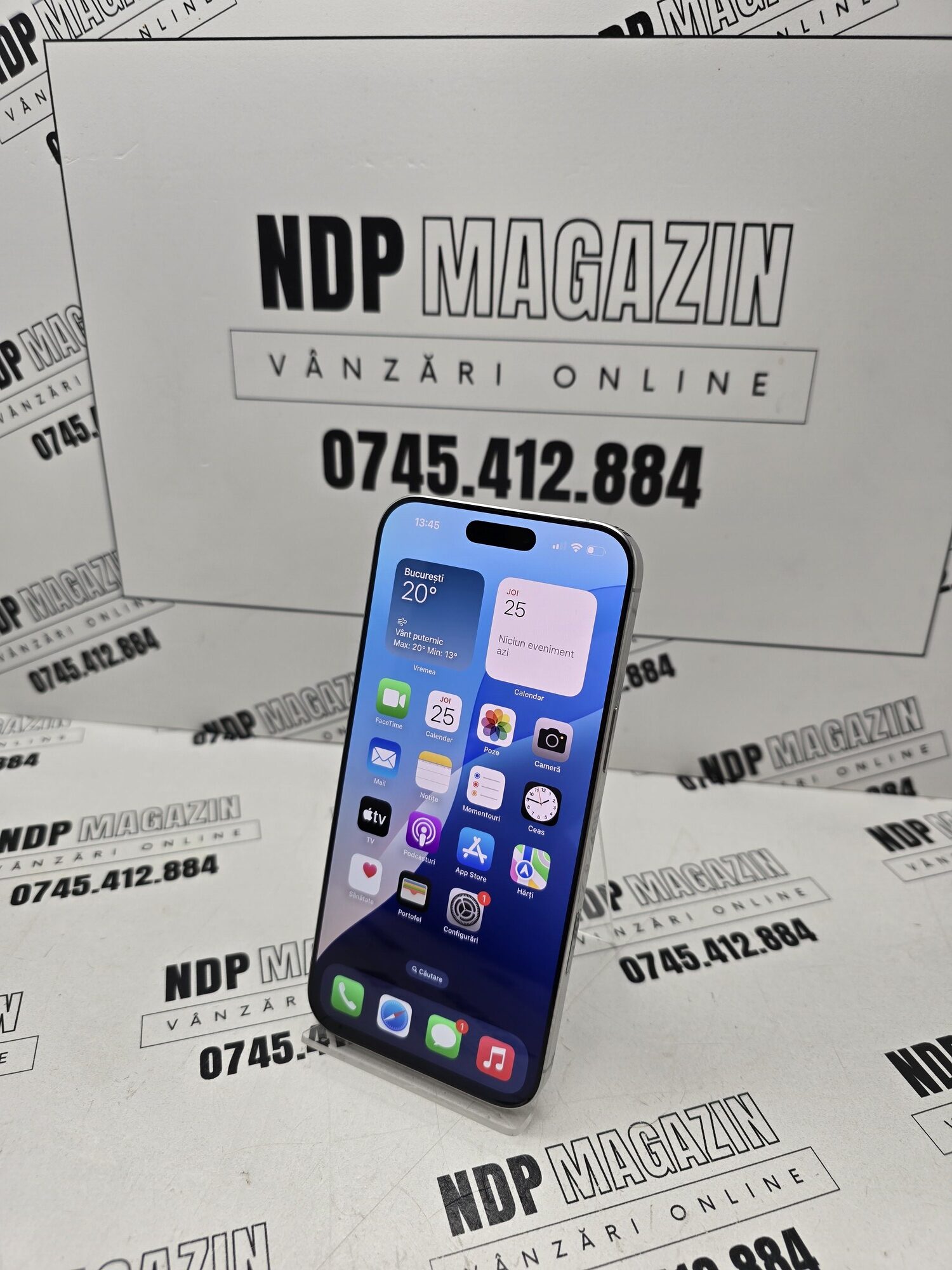20250925_134556-rotated-2.jpg Apple iPhone 16 PRO MAX Memorie 256 Gb Baterie 100% White Titanium - imagine 1