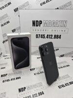 Apple iPhone 15 PRO MAX Memorie 256 Gb Baterie 83% Black Titanium la cutie