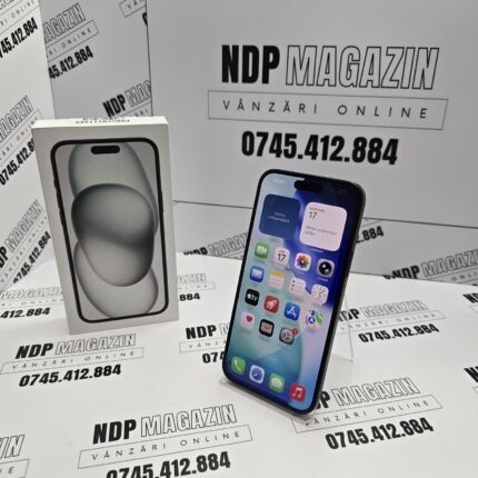 Apple iPhone 15 PLUS Memorie 256 Gb Baterie 85% Black la cutie