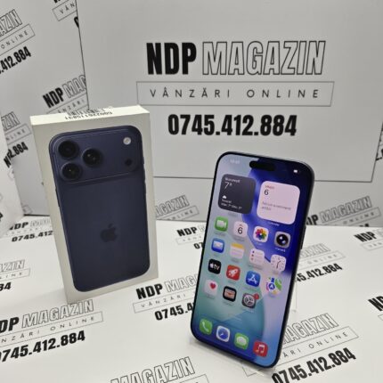 Apple iPhone 17 PRO MAX Memorie 256 Gb Baterie 100% 66 cicluri Deep Blue la cutie