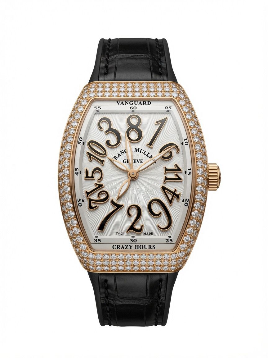 WhatsApp Image 2026-06-11 at 18.42.26 (1) Frank Muller Vanguard Lady 18K Rose Gold incastrat cu diamante 3.83 CT Automatic FULL BOX cutie + certificat - imagine 1