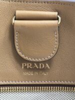 Geanta de dama Prada large leather tote bag piele maro - imagine 5