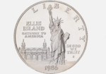 Moneda comemorativa 1 dolar 1986 Argint 26.7 grame