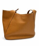 Geanta de dama Prada large leather tote bag piele maro