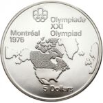 Moneda Argint 925 Canada Jocurile Olimpice de vara Montreal 5 dolari 1976 - imagine 3