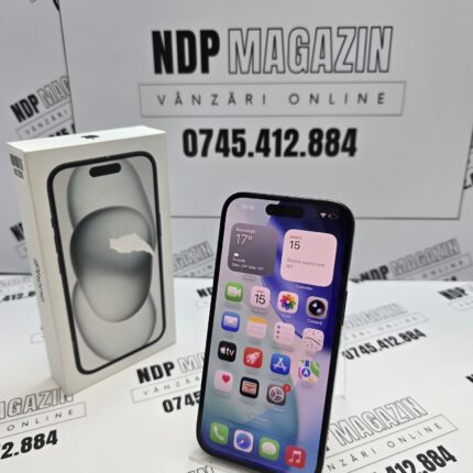 Apple iPhone 15 Memorie 128 Gb Baterie 82% Black la cutie