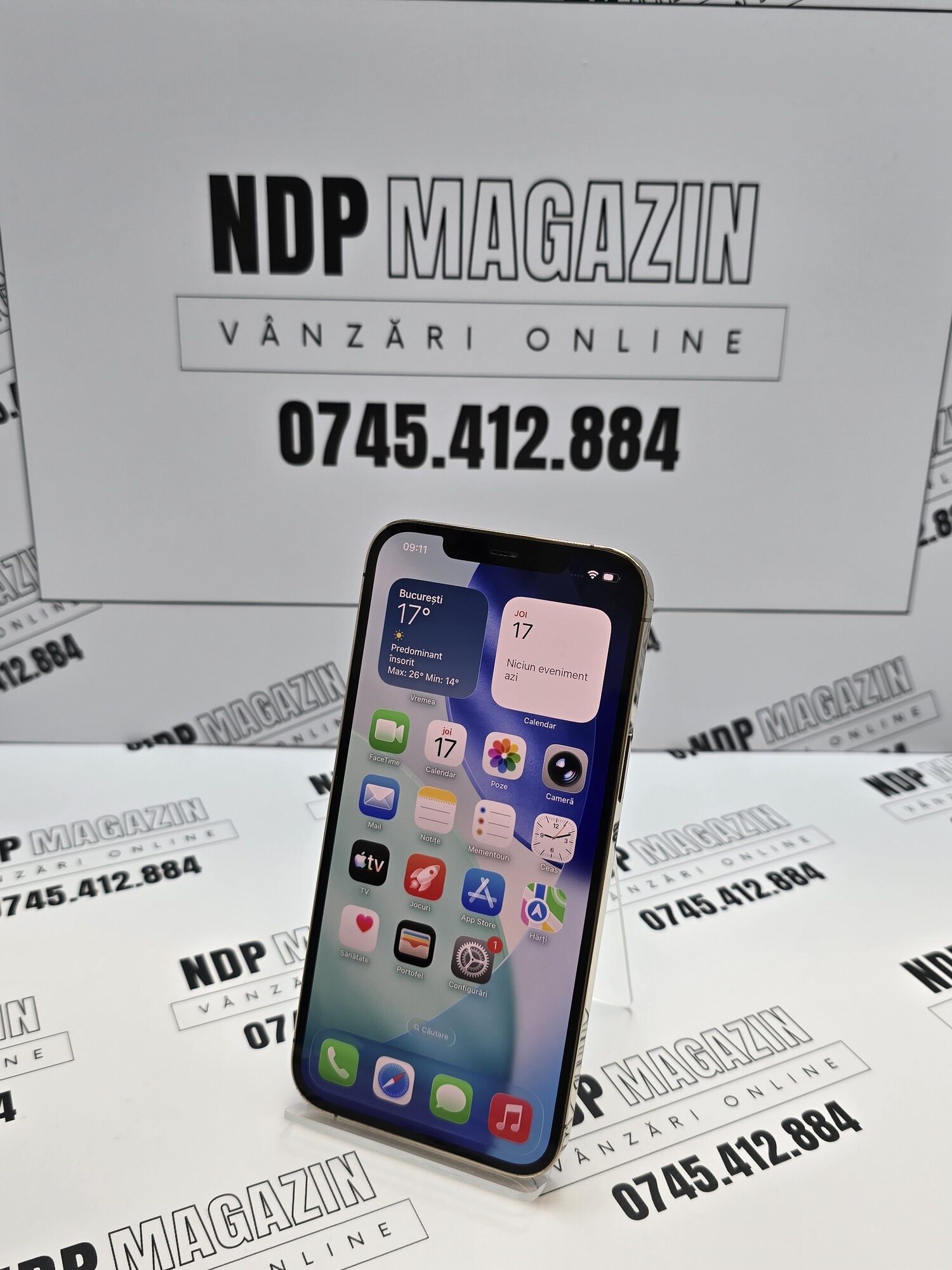 20260917_091105 Apple iPhone 12 PRO MAX Memorie 128 Gb Baterie 74% Gold - imagine 1