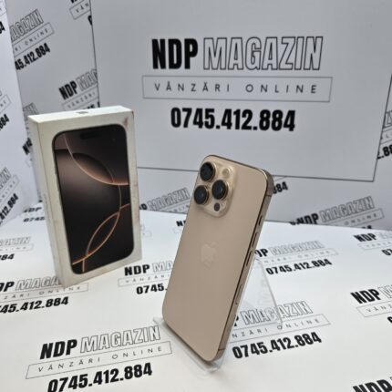 Apple iPhone 16 PRO Memorie 256 Gb Baterie 92% Desert Titanium la cutie