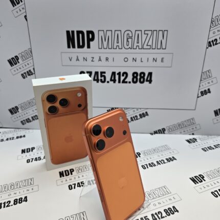 Apple iPhone 17 PRO Memorie 256 Gb Baterie 100% 14 cicluri Cosmic Orange la cutie
