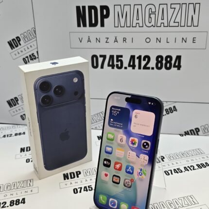 Apple iPhone 17 PRO Memorie 256 Gb Baterie 100% 0 cicluri Deep Blue la cutie