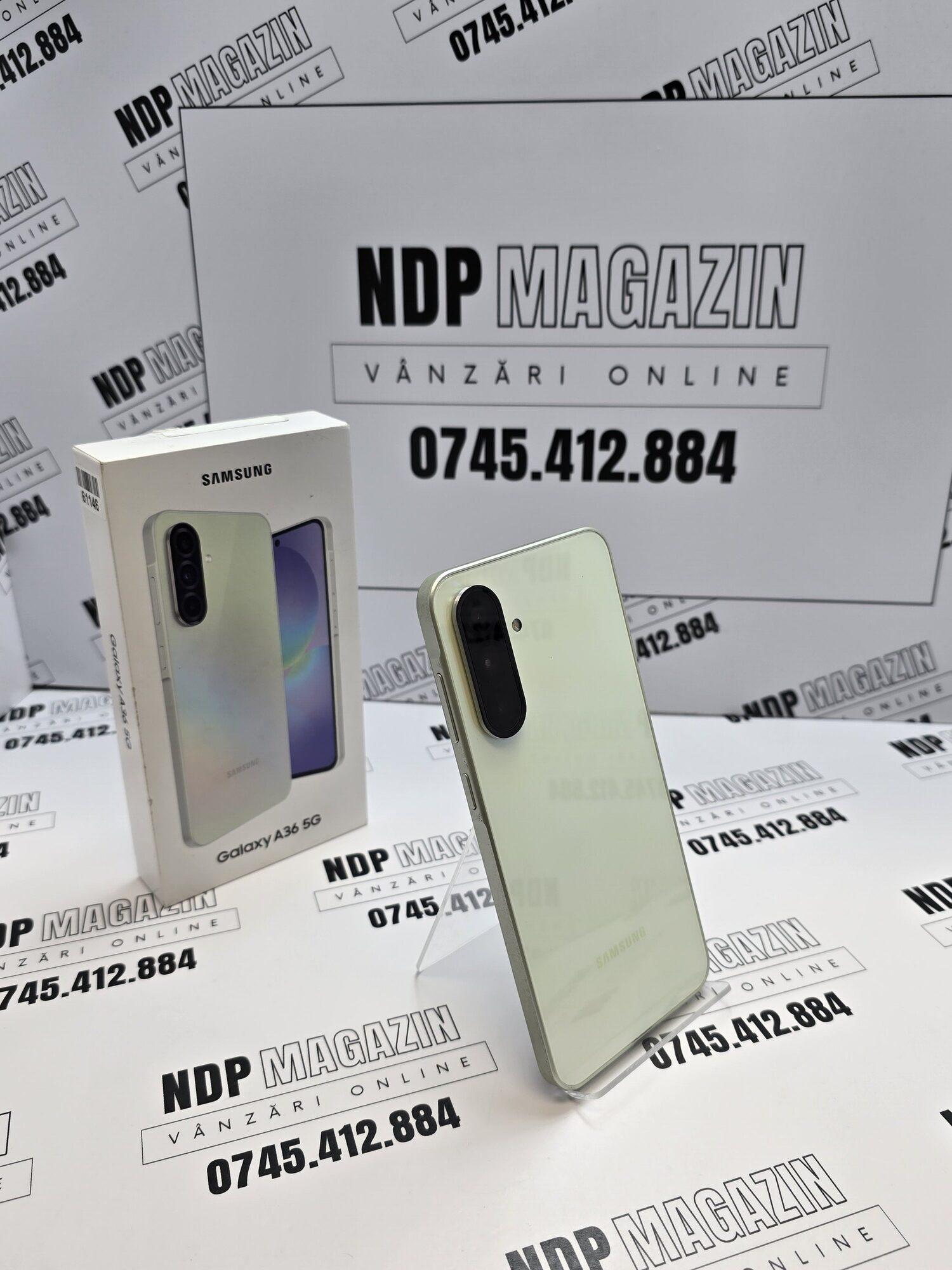 20261006_104824 Samsung Galaxy A36 5G Memorie 256 Gb Ram 12 Gb Awesome Lime la cutie - imagine 1