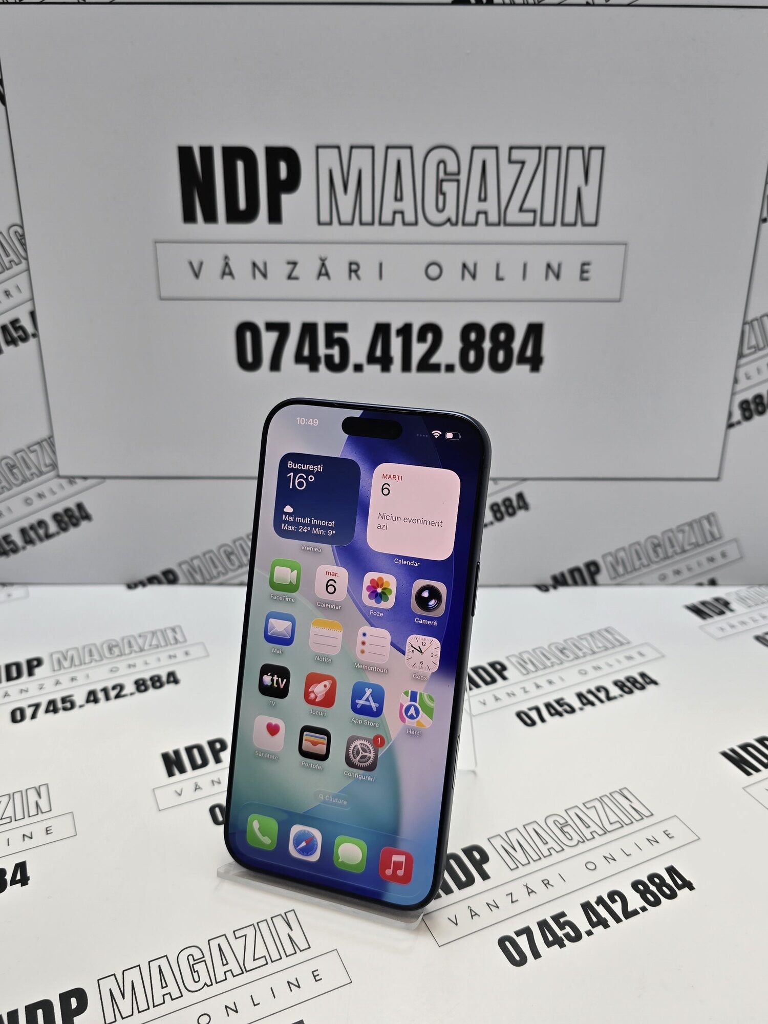 20261006_104906 Apple iPhone 17 PRO MAX Memorie 256 Gb Baterie 100% 14 cicluri Deep Blue - imagine 1