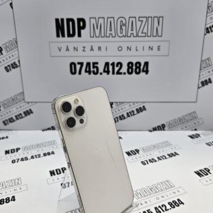 Apple iPhone 12 PRO MAX Memorie 256 Gb Baterie 76% White FISURAT