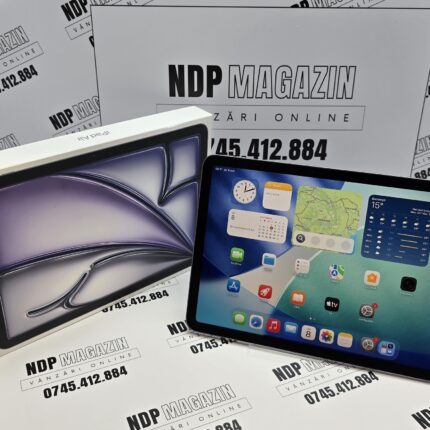 Tableta Apple iPad Air 11-inch M3 Memorie 128 Gb Baterie 100% 77 cicluri Space Gray la cutie