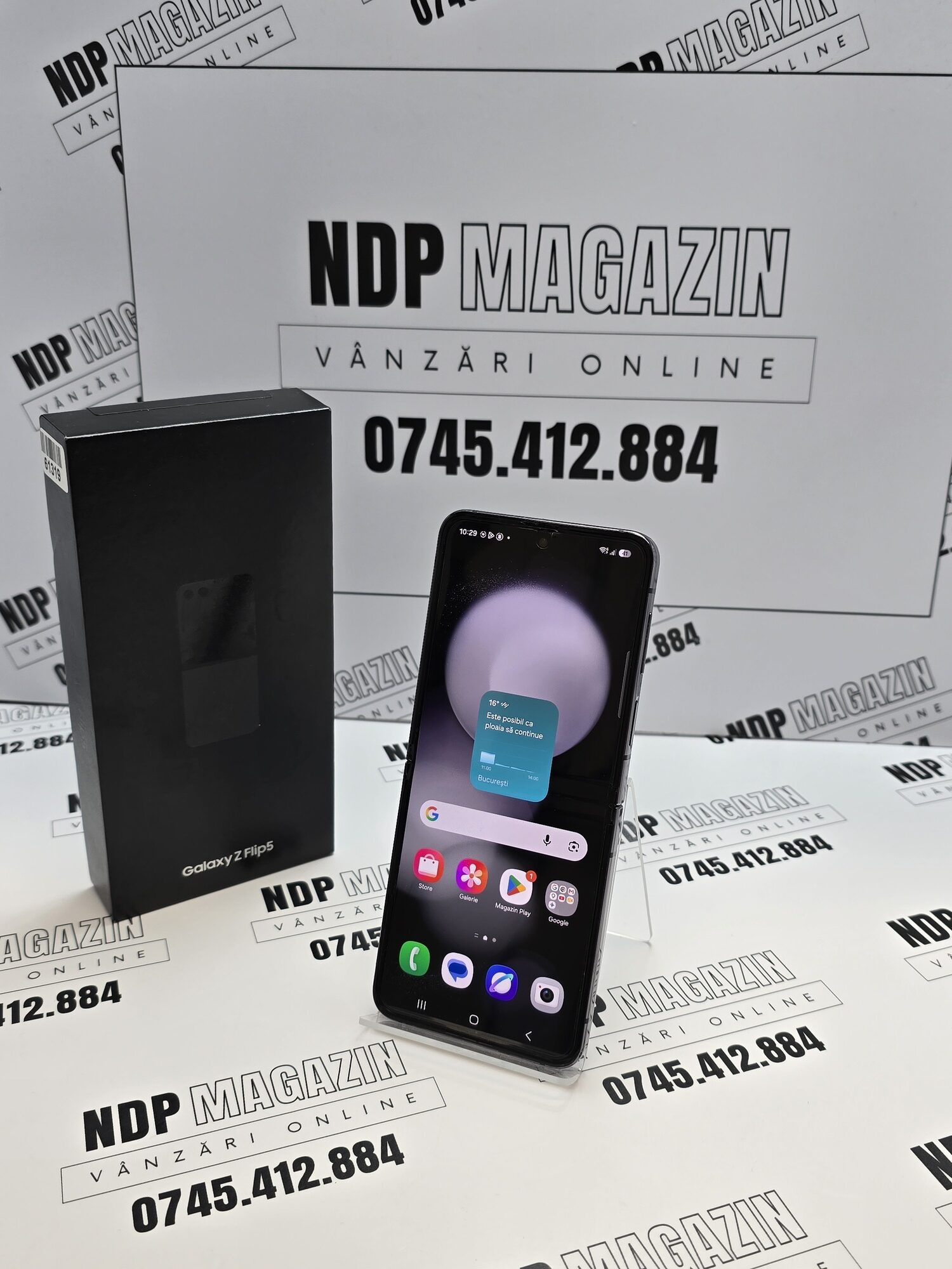 20261012_102932 Samsung Galaxy Z Flip 5 Memorie 512 Gb Ram 8 Gb Graphite la cutie - imagine 1