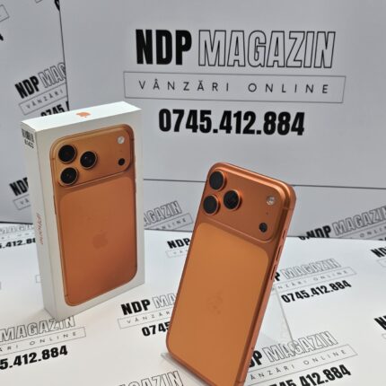 Apple iPhone 17 PRO MAX Memorie 256 Gb Baterie 100% 5 cicluri Cosmic Orange la cutie