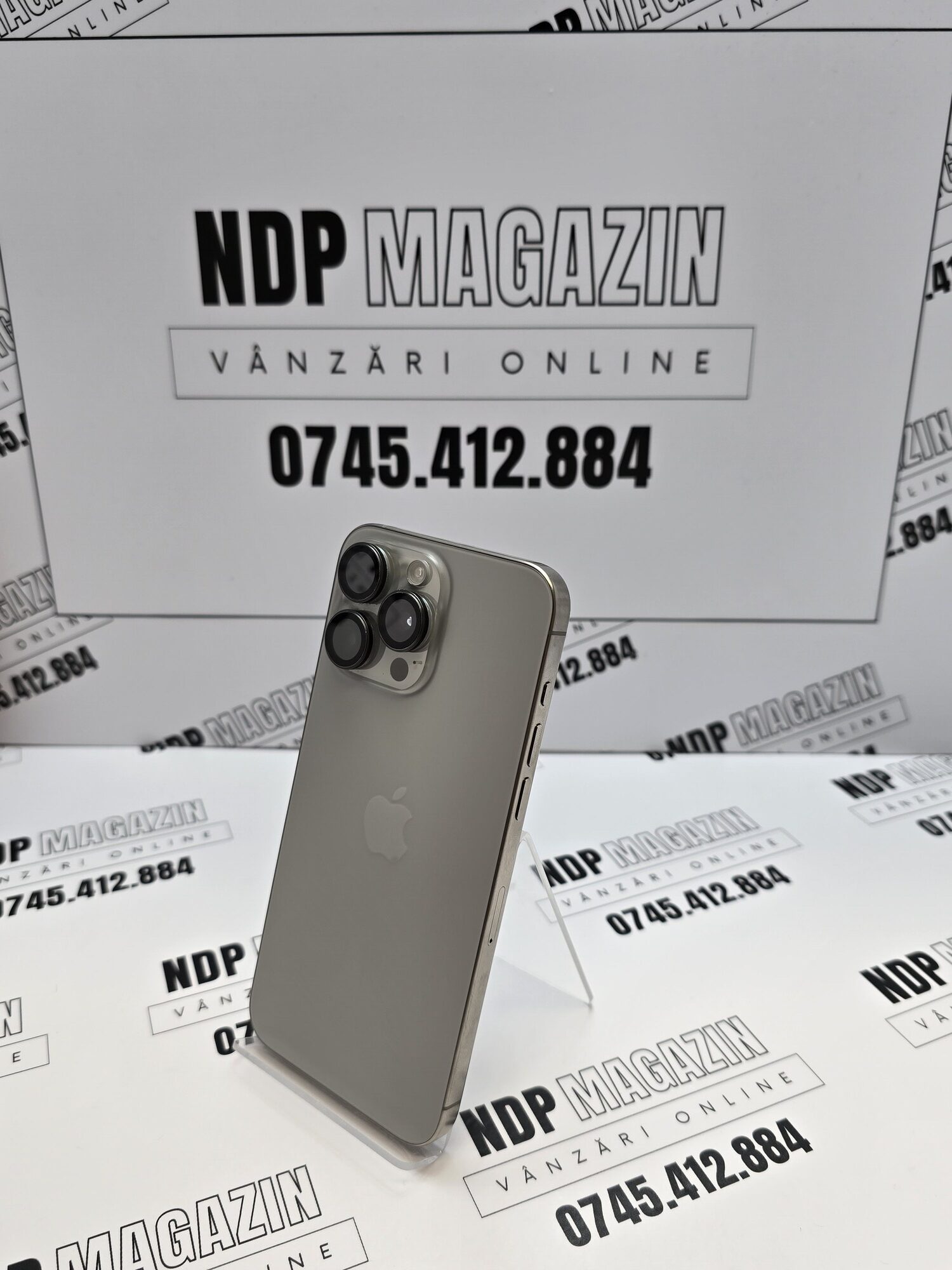 20261012_103558 Apple iPhone 15 PRO MAX Memorie 256 Gb Baterie 84% Natural Titanium - imagine 1