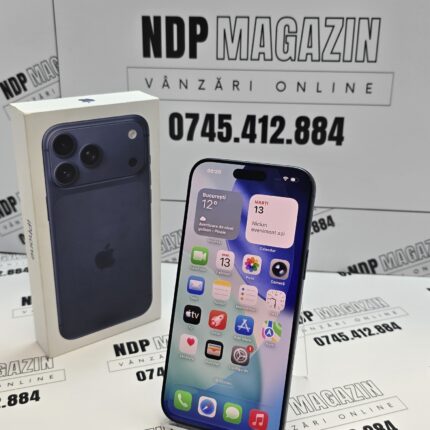 Apple iPhone 17 PRO MAX Memorie 256 Gb Baterie 100% 2 cicluri Blue Deep la cutie