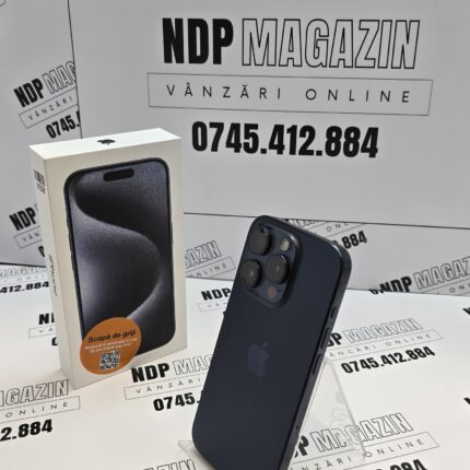 Apple iPhone 15 PRO Memorie 128 Gb Baterie 82% Blue Titanium
