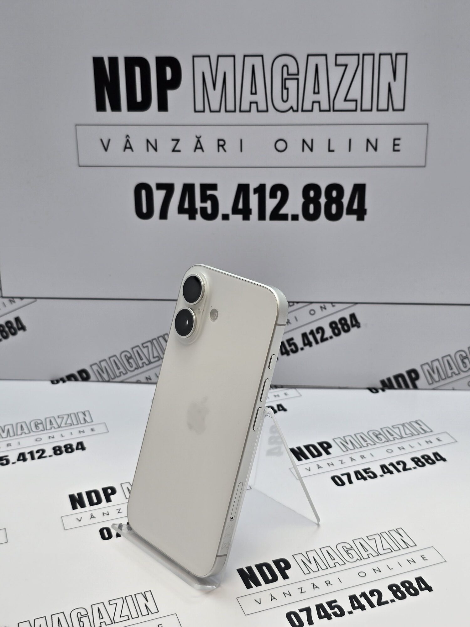 20261014_141849 Apple iPhone 16 Memorie 128 Gb Baterie 91% White - imagine 1