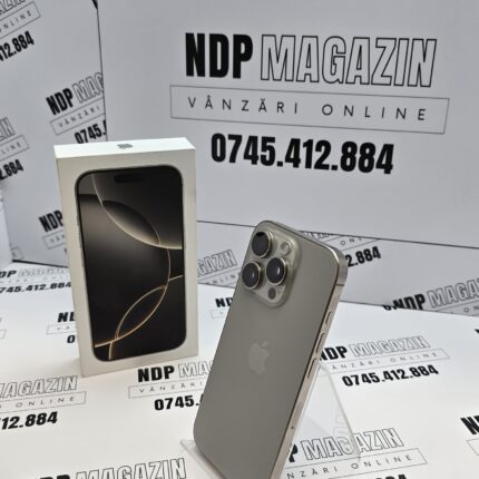 Apple iPhone 16 PRO Memorie 128 Gb Baterie 87% Natural Titanium la cutie