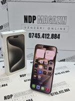 Apple iPhone 15 PRO MAX Memorie 1 TB Baterie 85% Natural Titanium la cutie - imagine 2