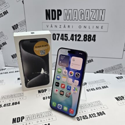 Apple iPhone 15 PRO MAX Memorie 256 Gb Baterie 85% Black la cutie